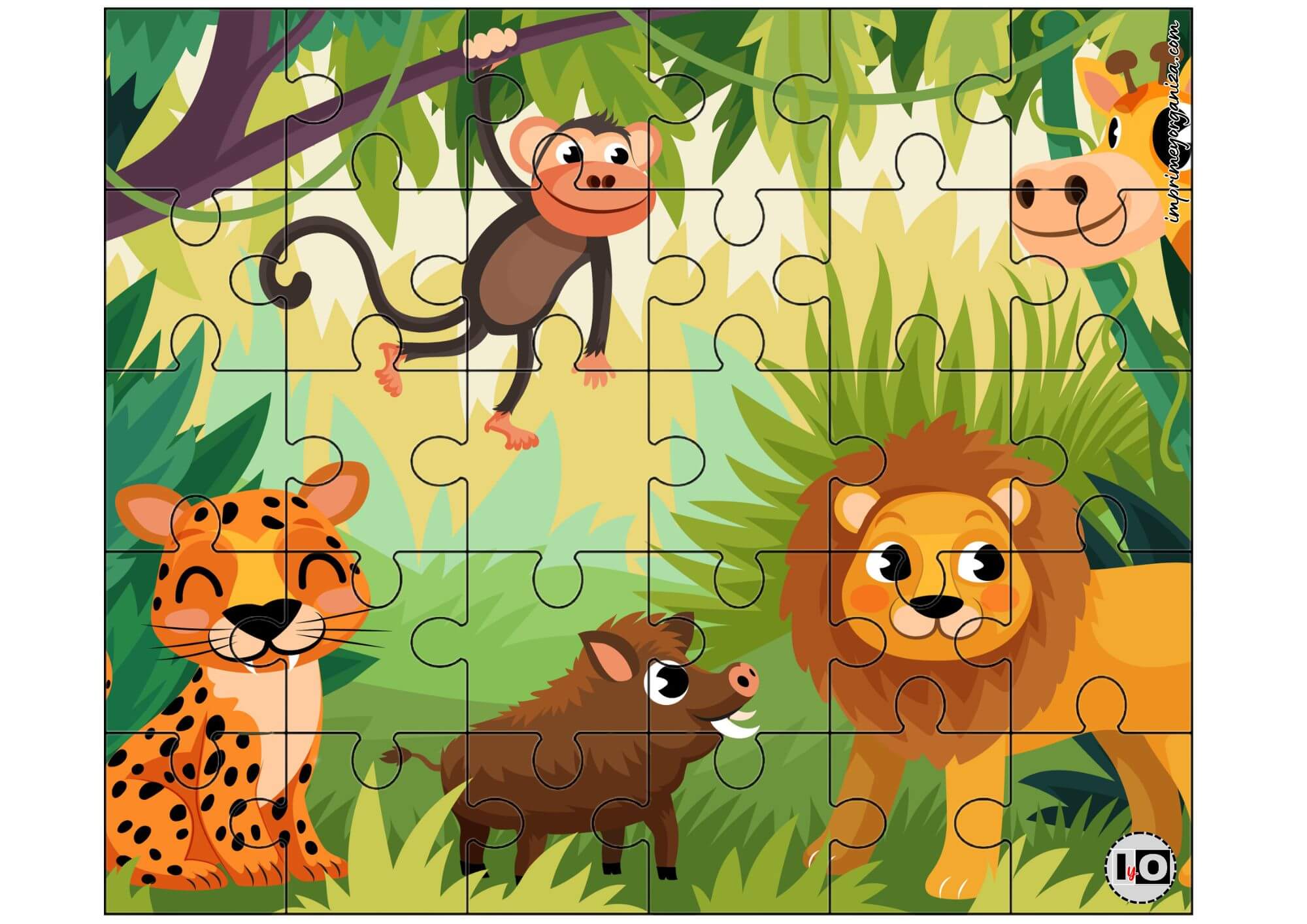 Rompecabezas Animales de la Selva