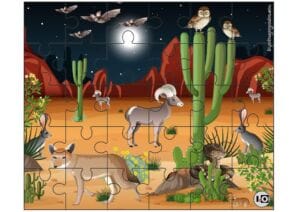 Rompecabezas Animales del desierto