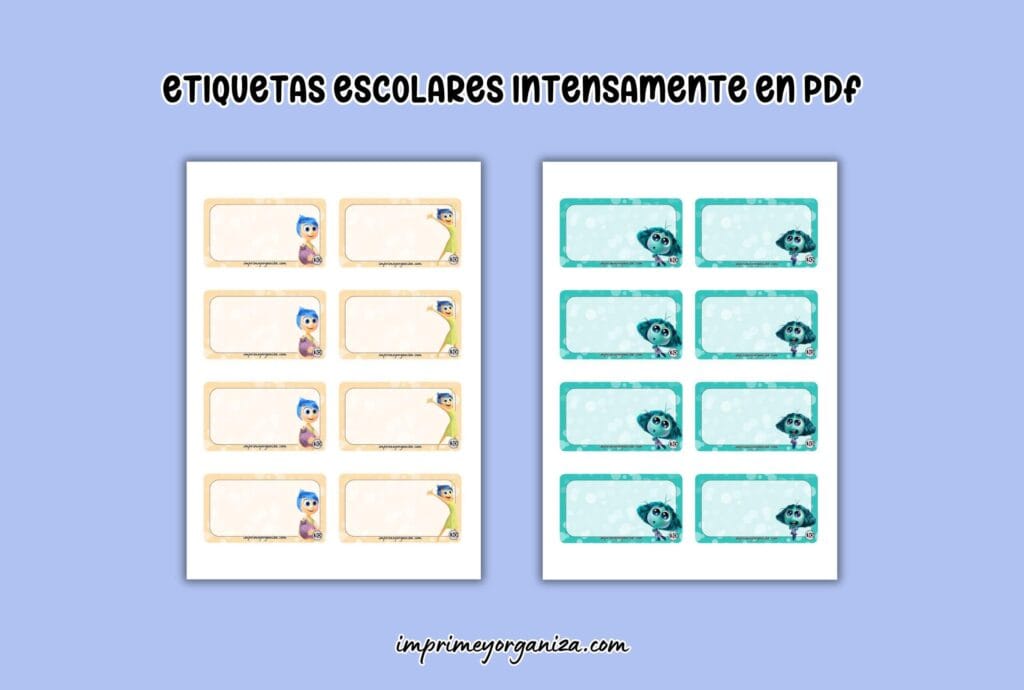 etiquetas escolares intensamente en pdf gratis