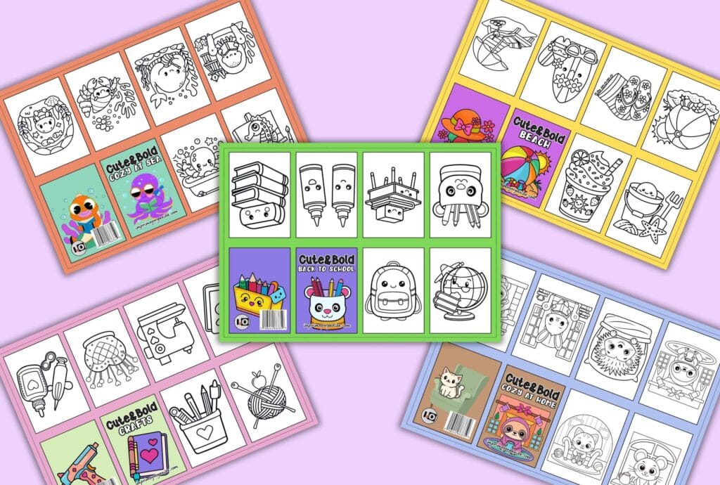 libritos de colorear cute bold and easy en pdf gratis