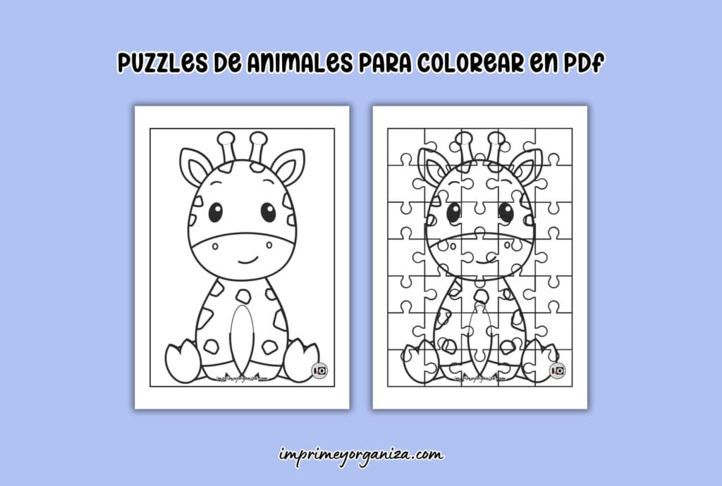puzzles animales en pdf gratis