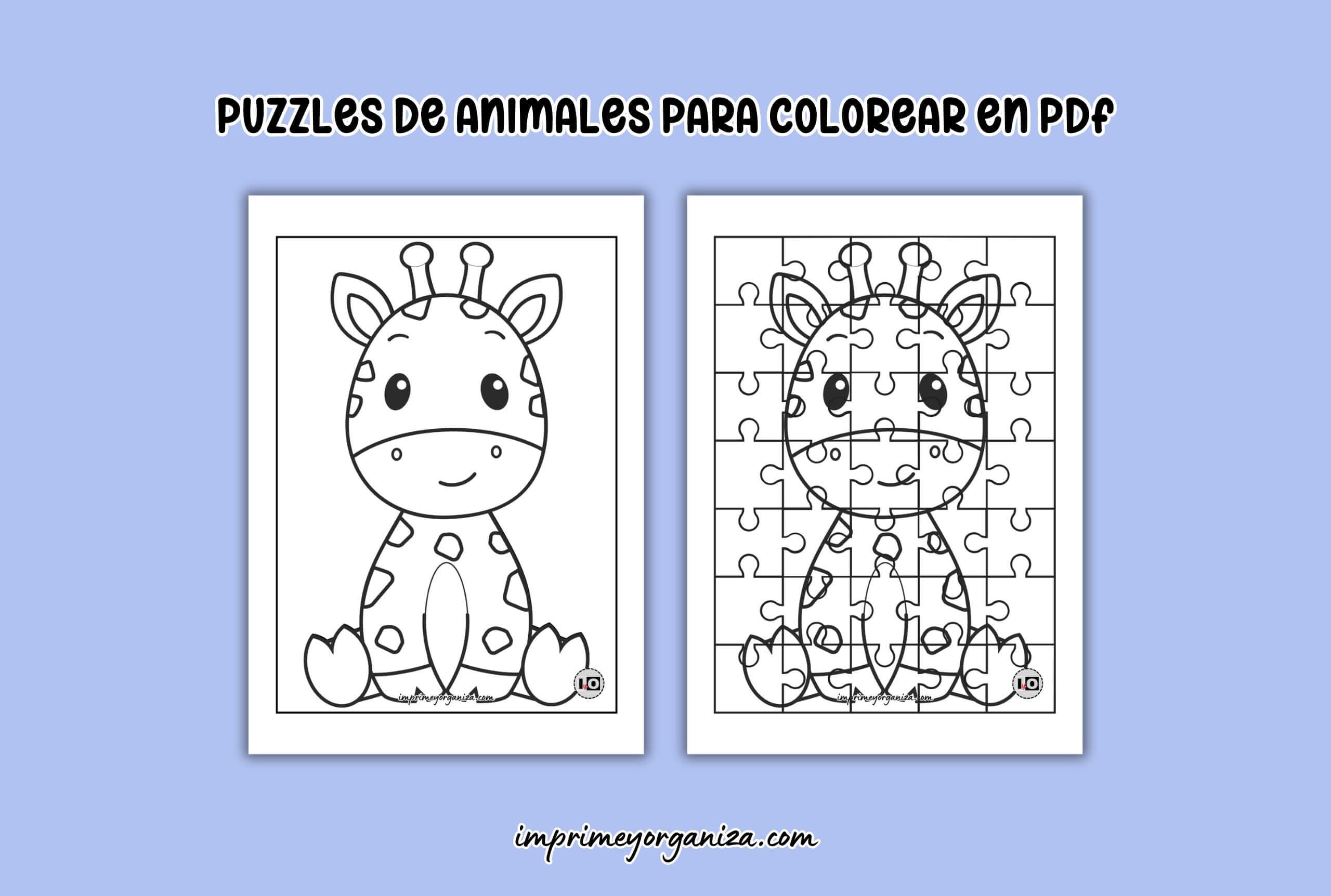 puzzles animales en pdf gratis