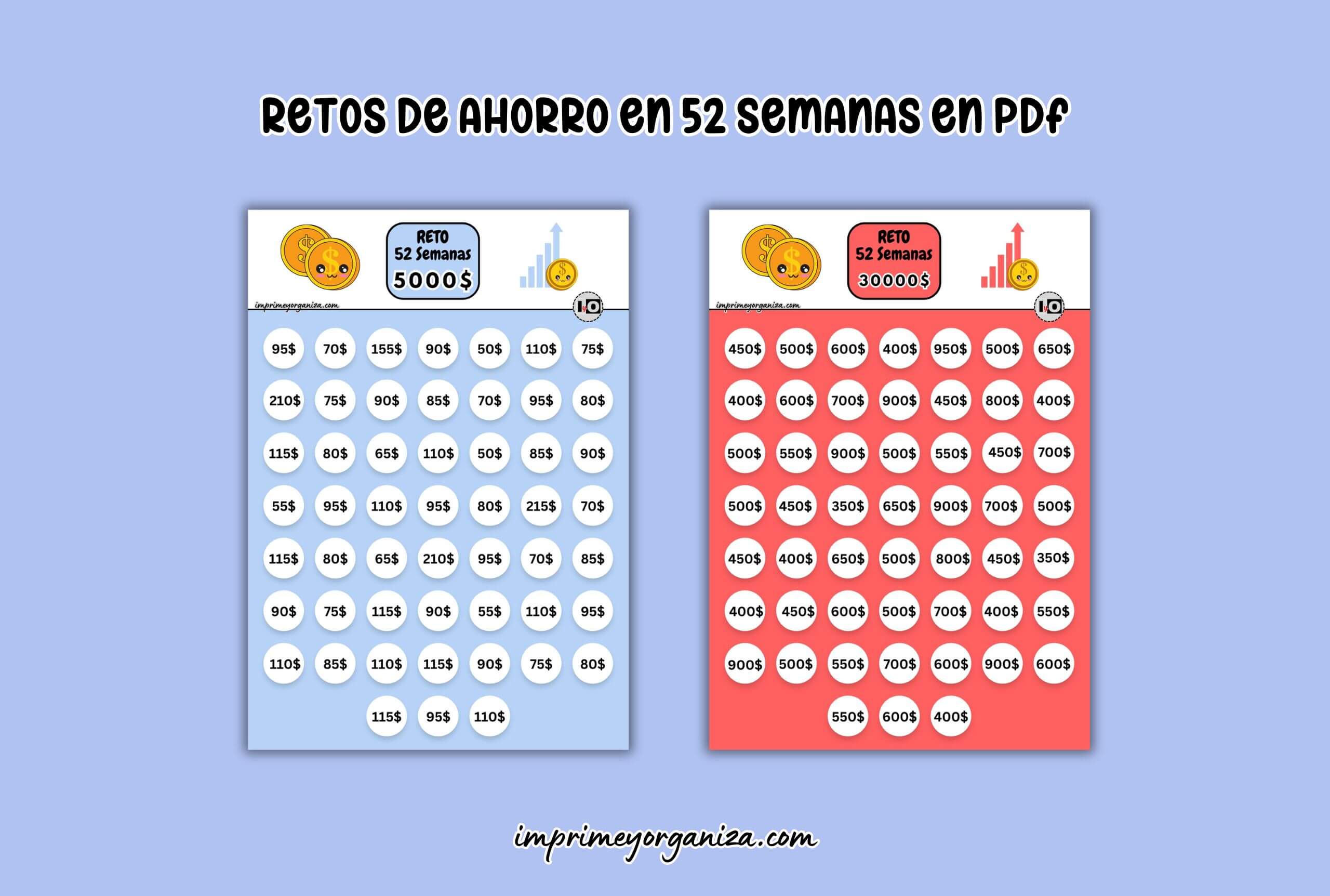 retos de ahorro en 52 semanas en pdf gratis