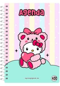 Agenda perpetua Hello Kitty para imprimir gratis