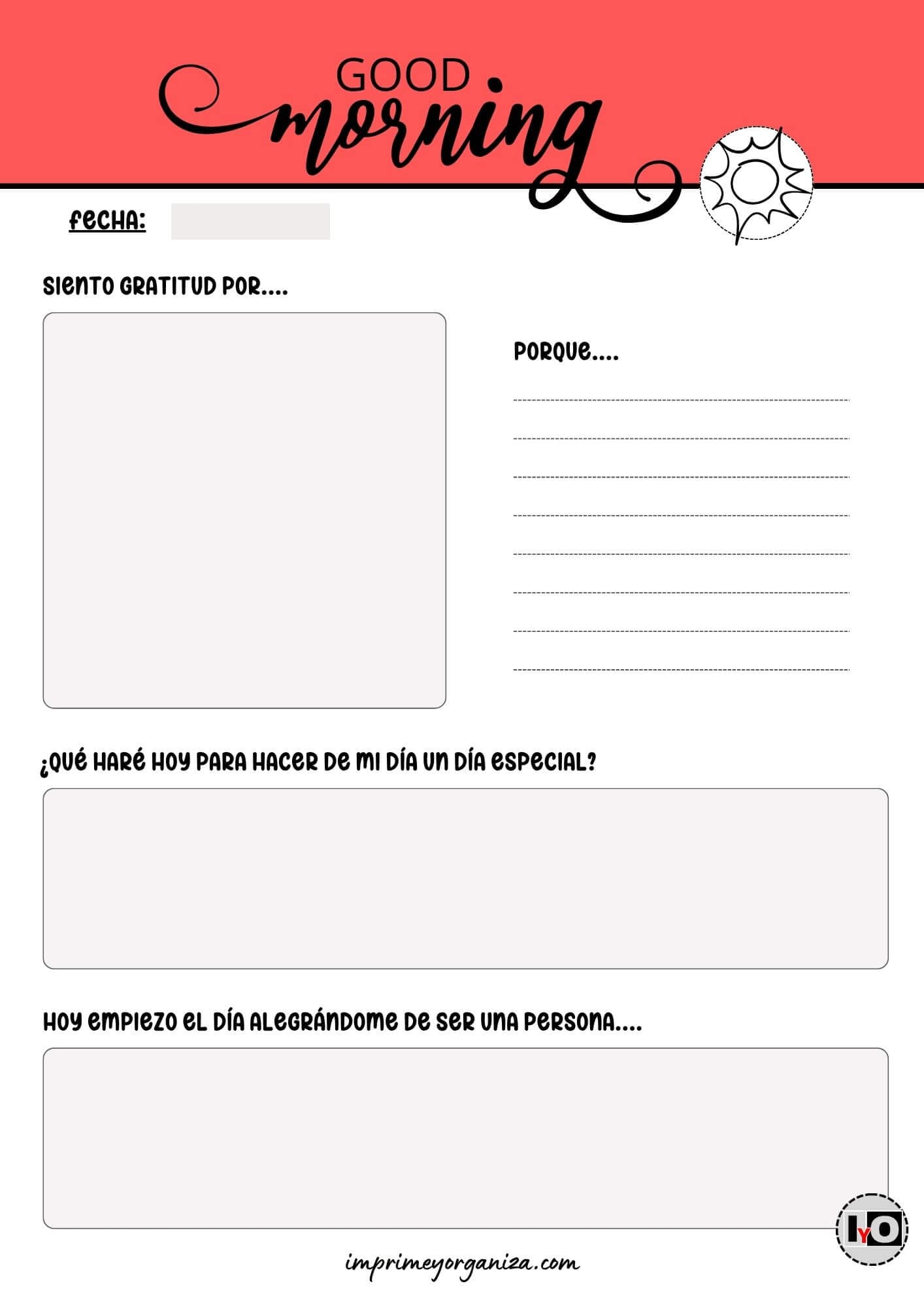 Diario Good Morning Rojo