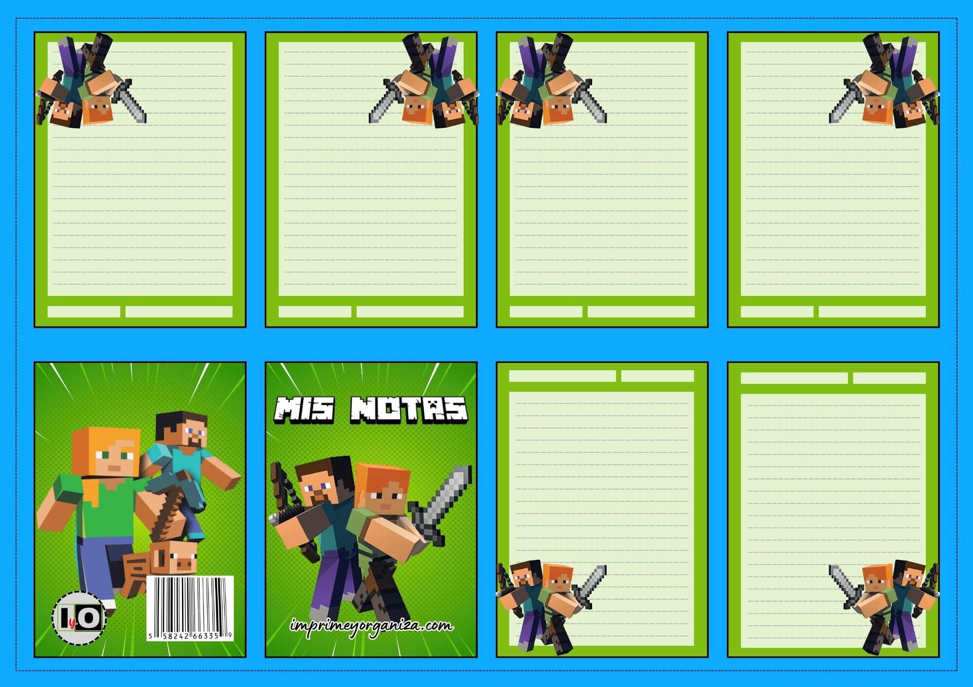 Mini notas Minecraft