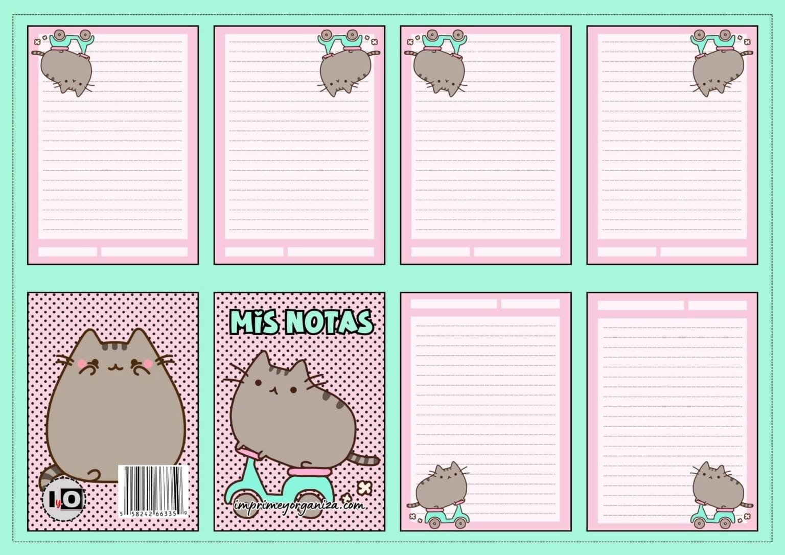 Mini Hojas de Notas para Imprimir en PDF [GRATIS]