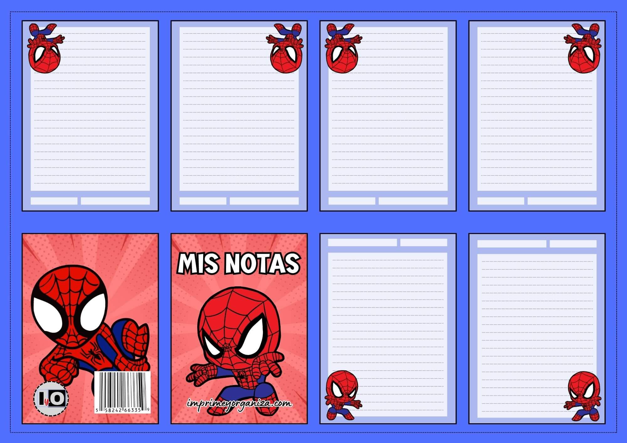 Mini notas Spiderman