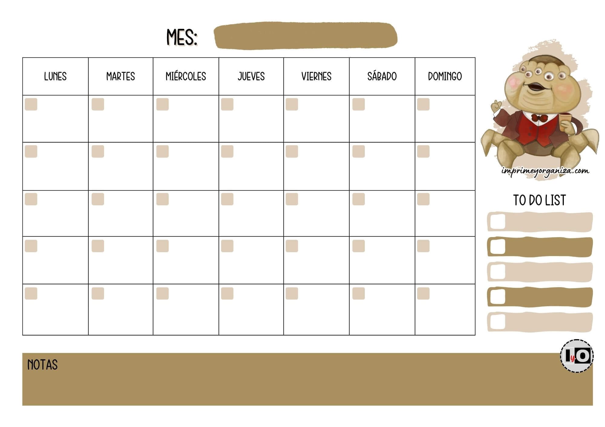 Planificador Mensual Henry