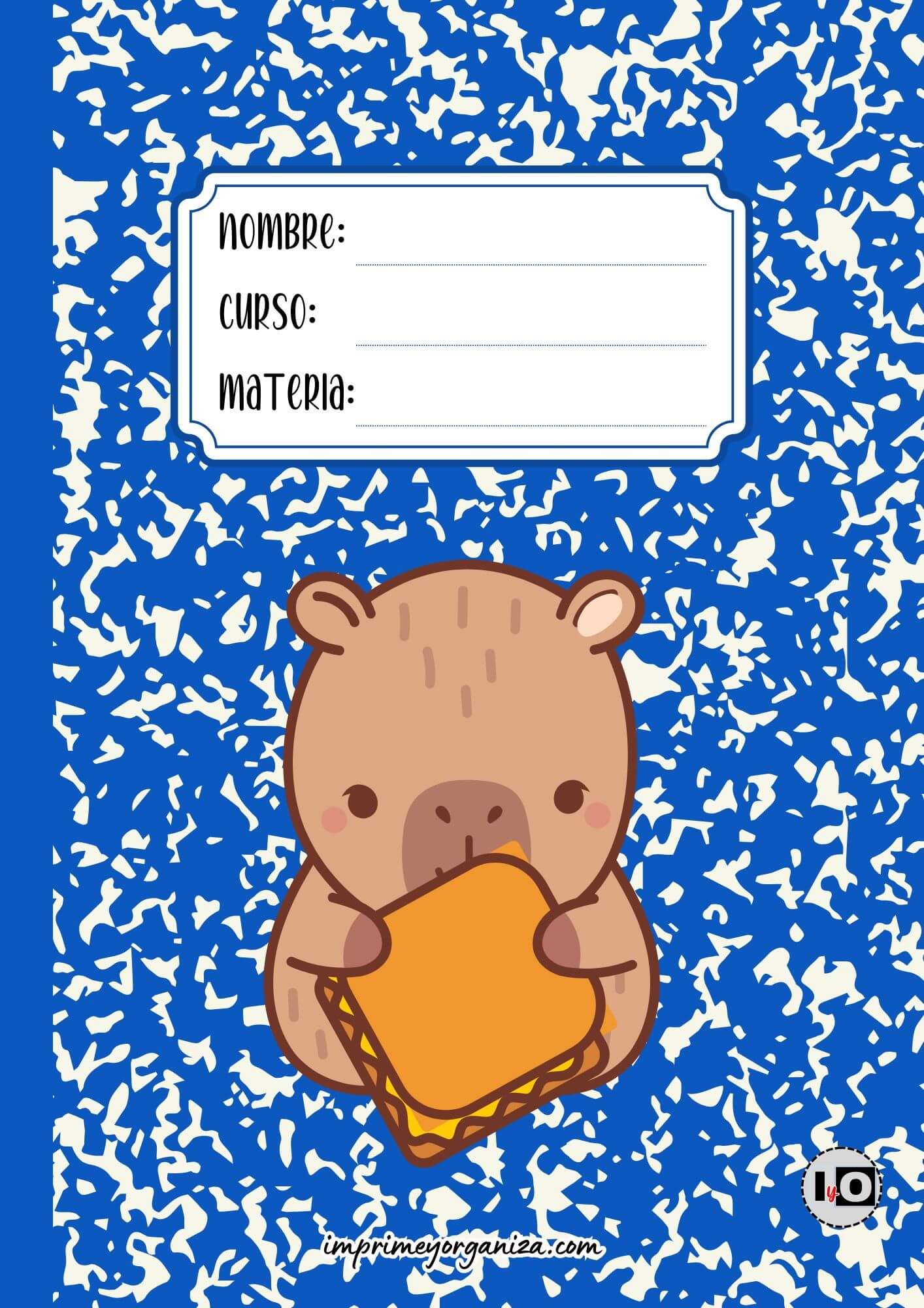 Portada Capibara Azul Oscuro