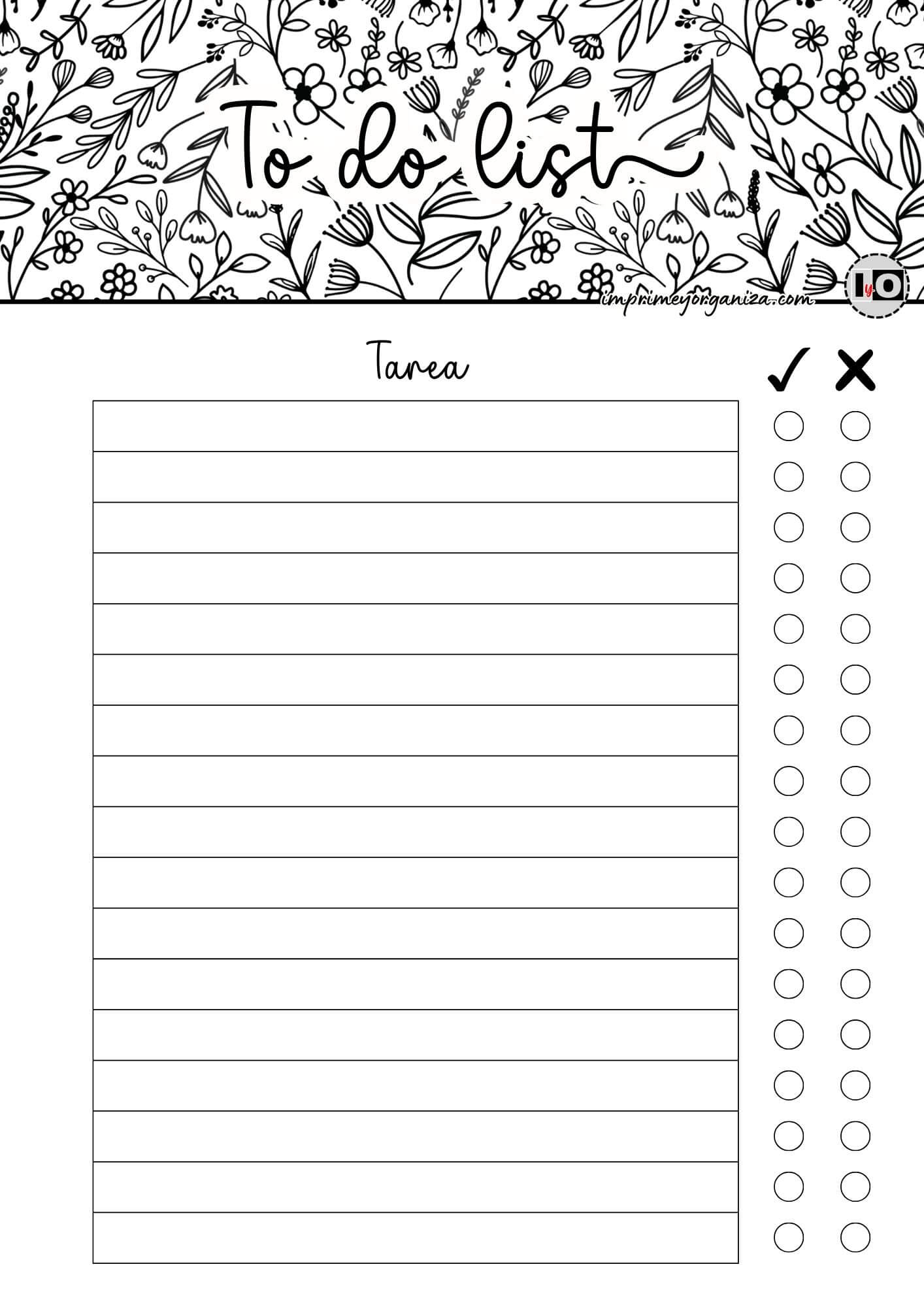 To do list minimalista blanca