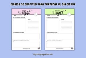 Diarios de Gratitud para Imprimir en PDF [GRATIS]