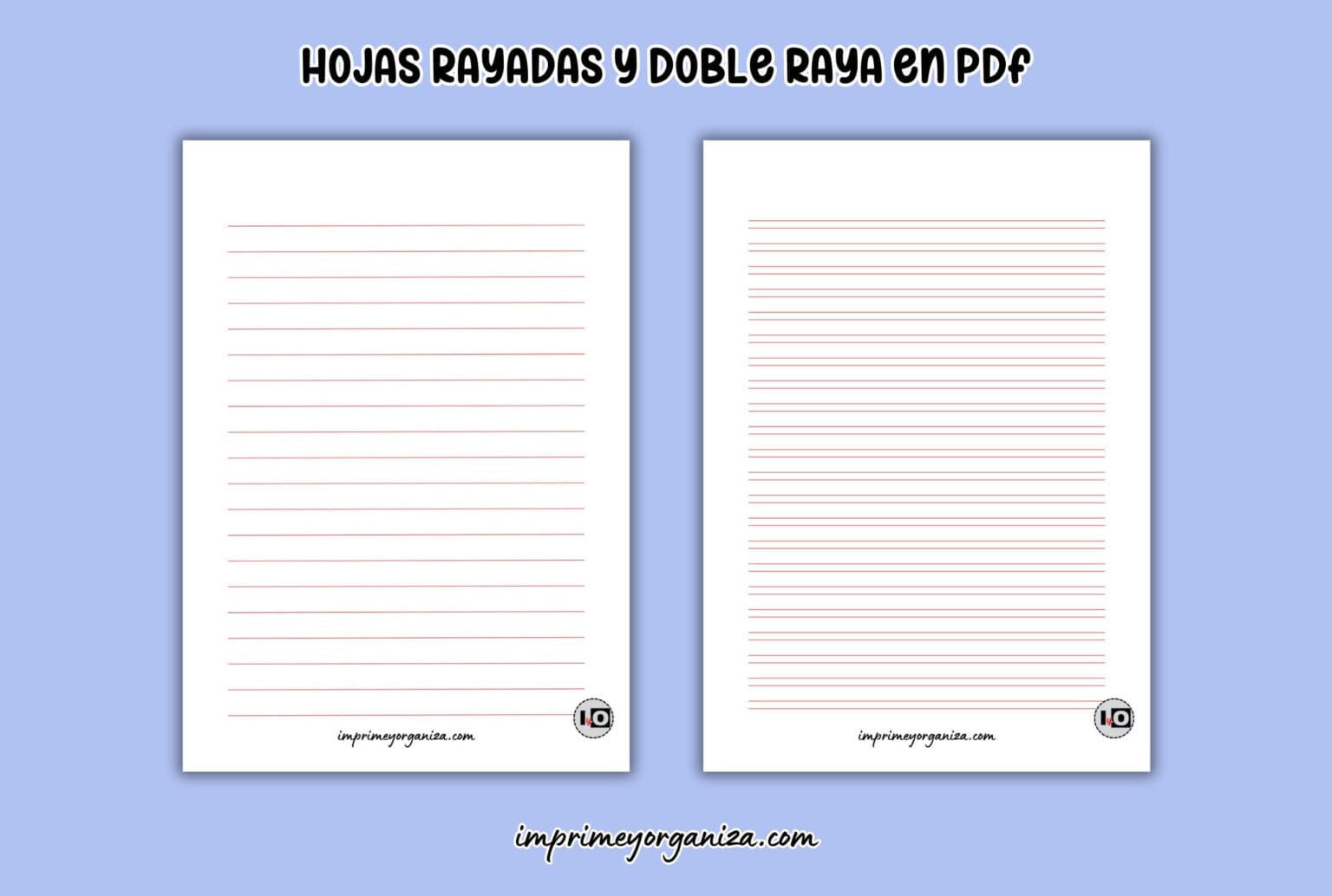 Hojas Rayadas Bobbie Goods para Imprimir en PDF [GRATIS]