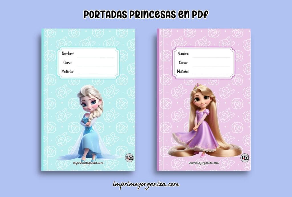 portadas de princesas en PDF gratis