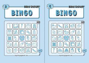 Boy Baby Shower Bingo 2