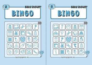 Boy Baby Shower Bingo 3