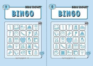 Boy Baby Shower Bingo 4
