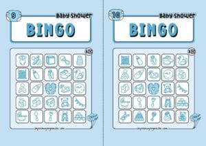 Boy Baby Shower Bingo 5