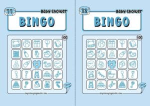 Boy Baby Shower Bingo 6