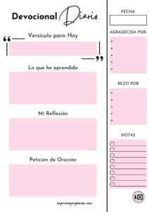 Diario de Oración para Mujeres Rosa