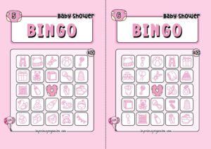 Girl Baby Shower Bingo 3