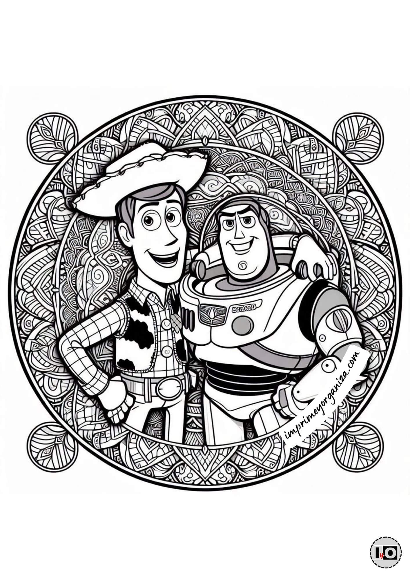 Mandala Woody y Buzz