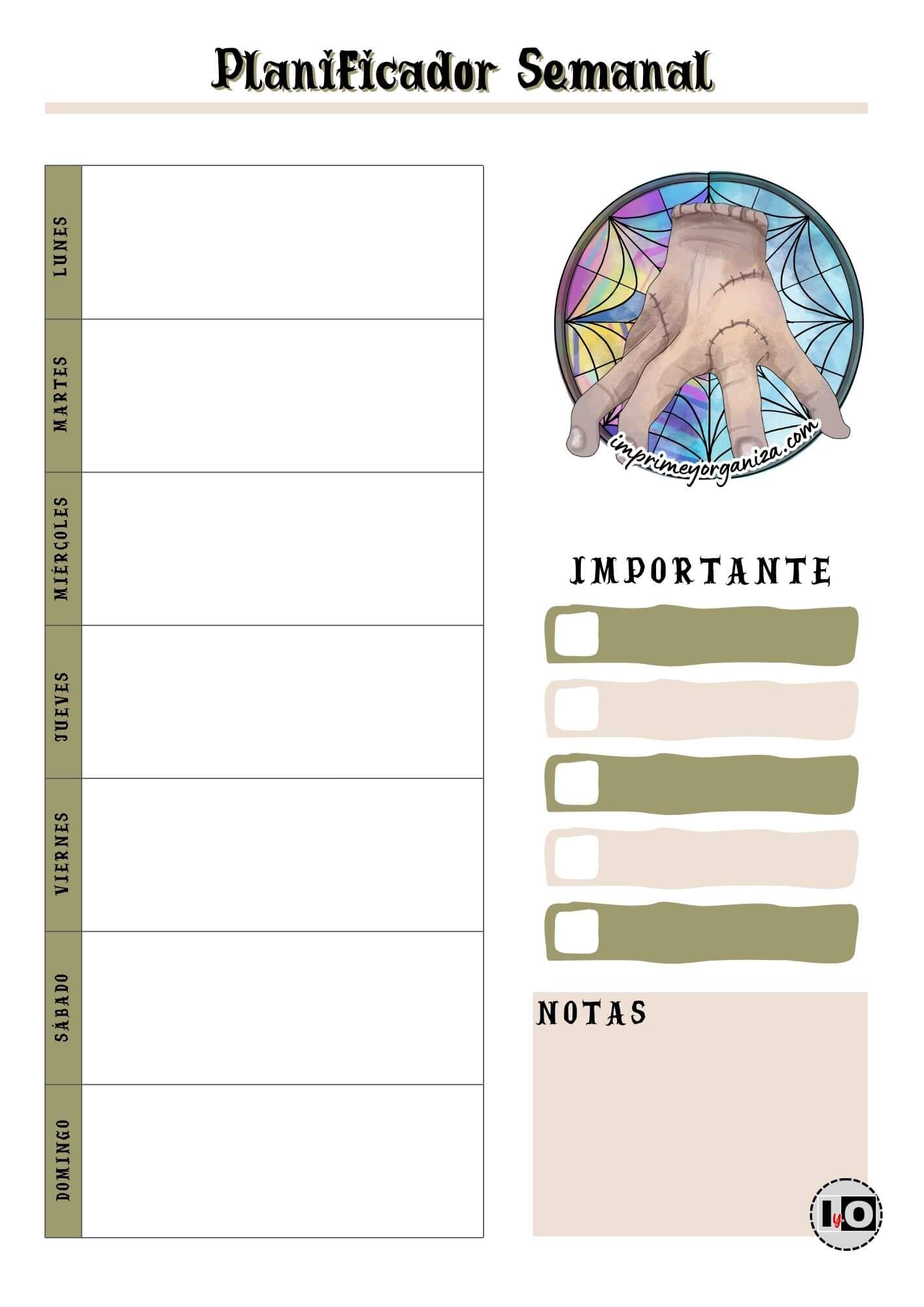 Planificador Semanal Cosa