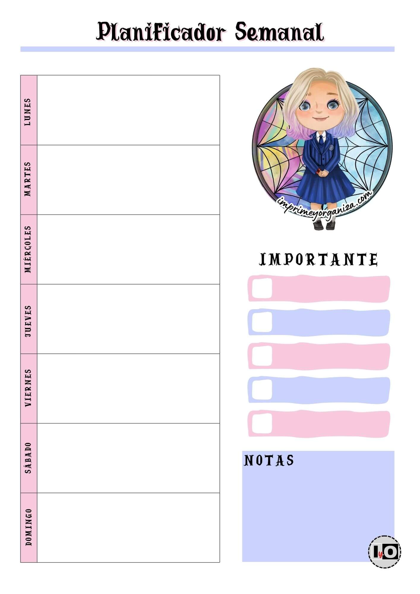 Planificador Semanal Enid