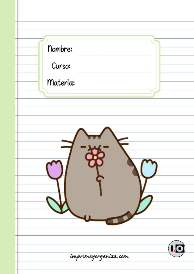 Portada Pusheen Flores
