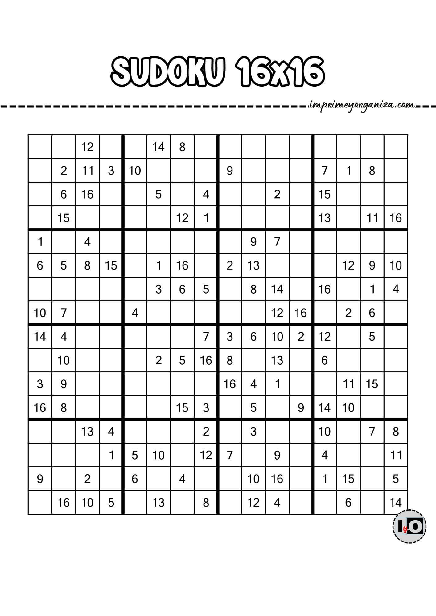 Sudoku 16x16 3