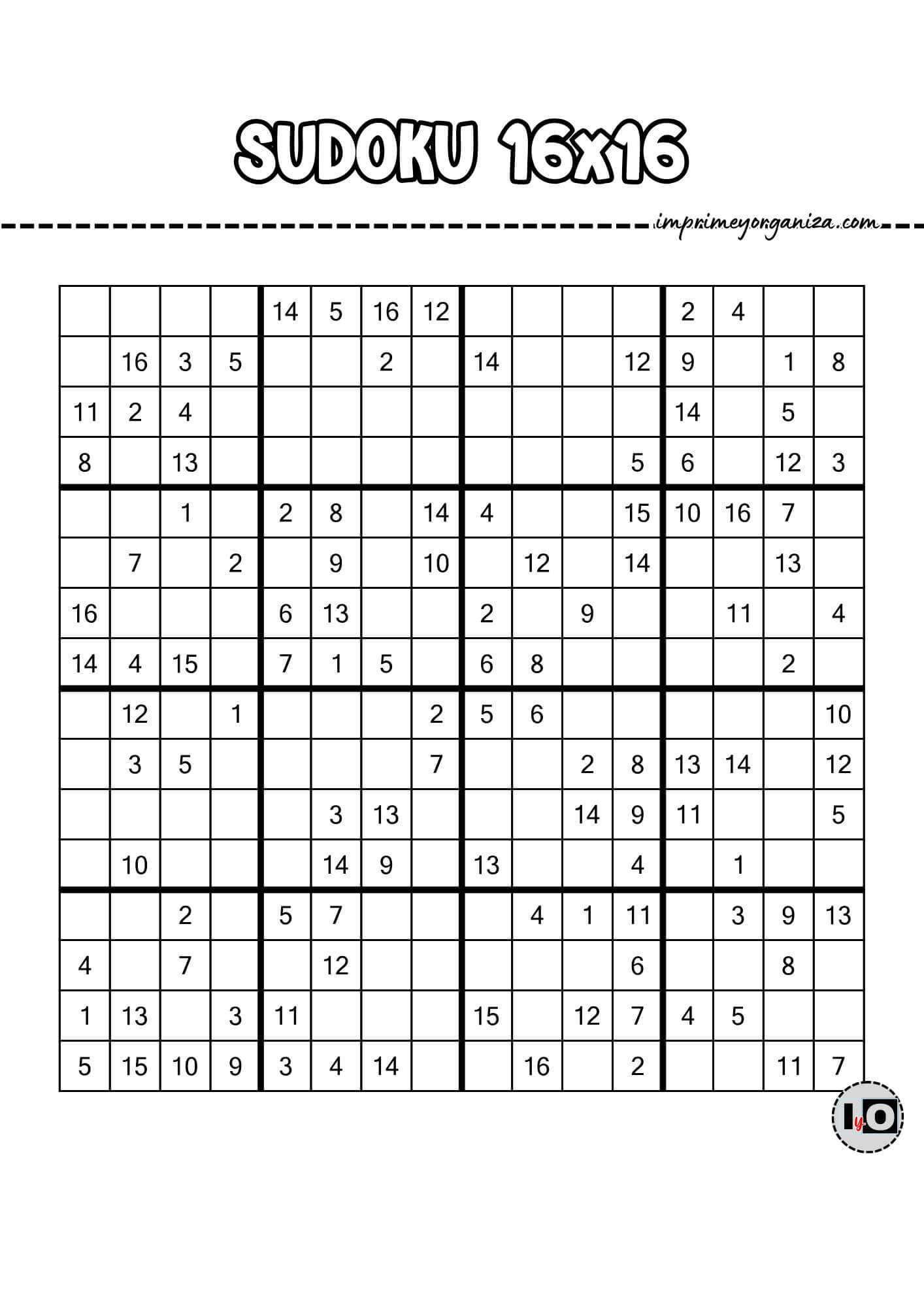 Sudoku 16x16 5