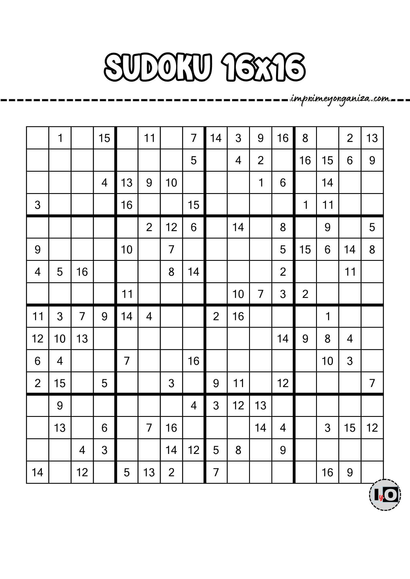 Sudoku 16x16 6
