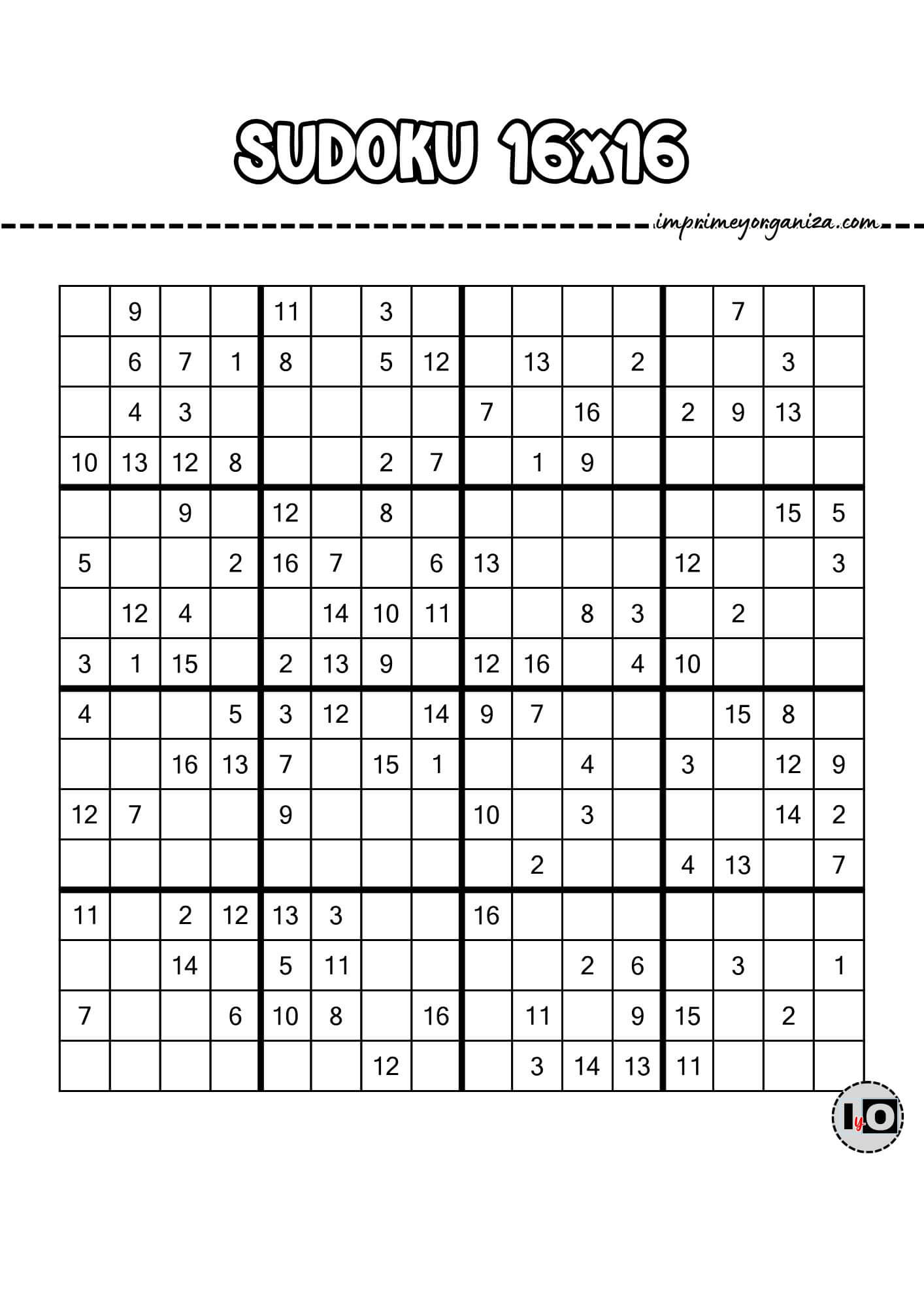 Sudoku 16x16 7