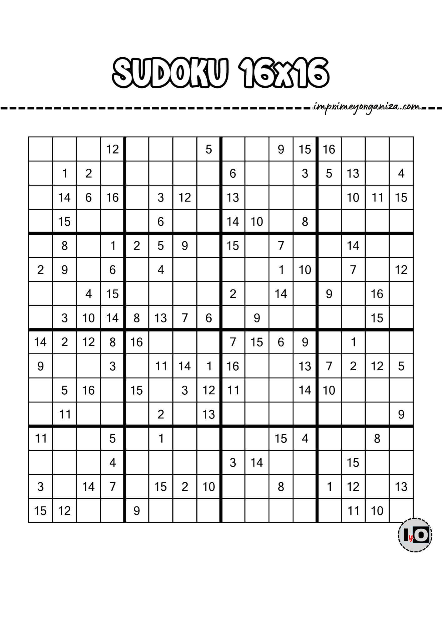 Sudoku 16x16 8