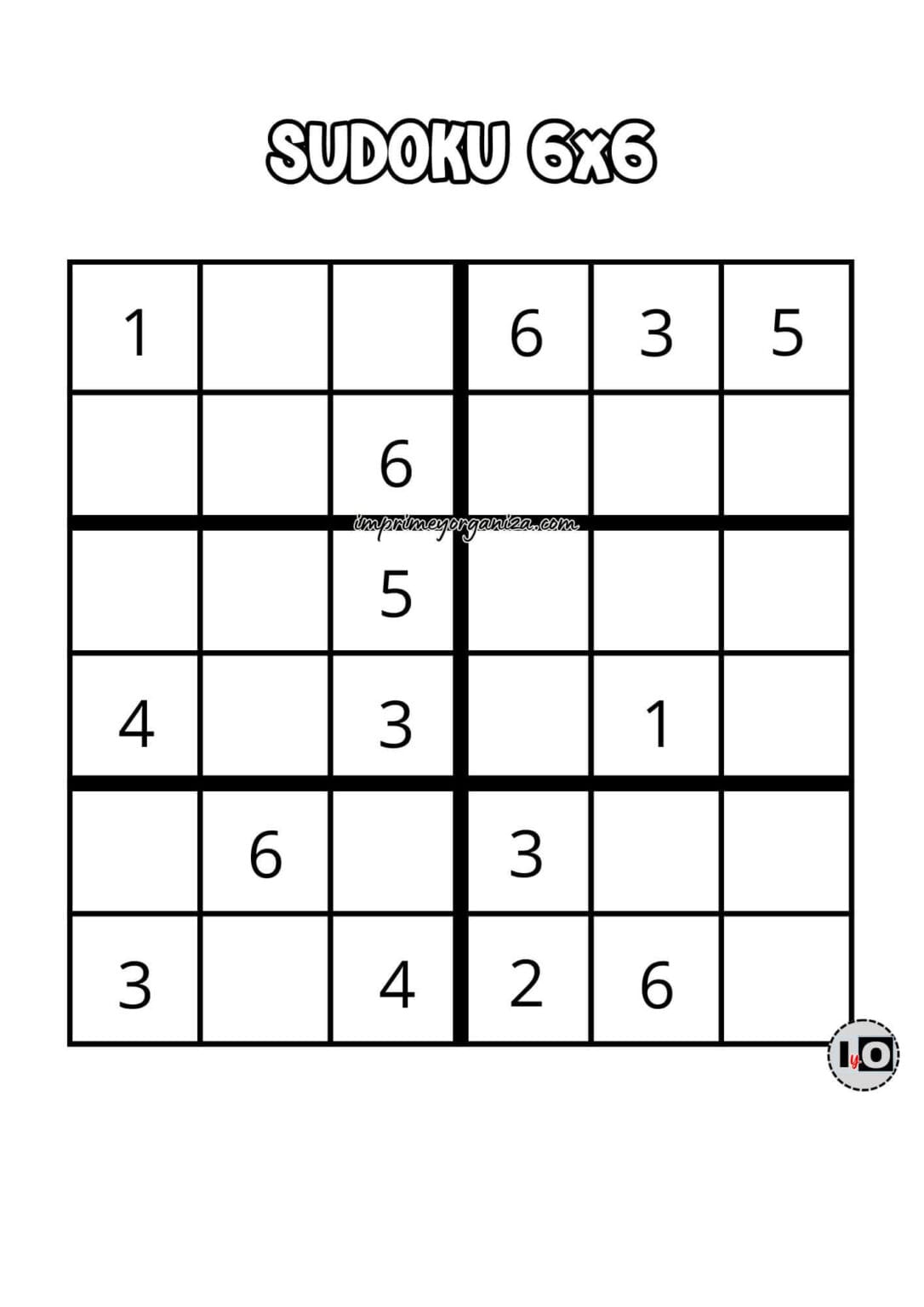 Sudokus Fáciles de 6x6 para imprimir en PDF [GRATIS]