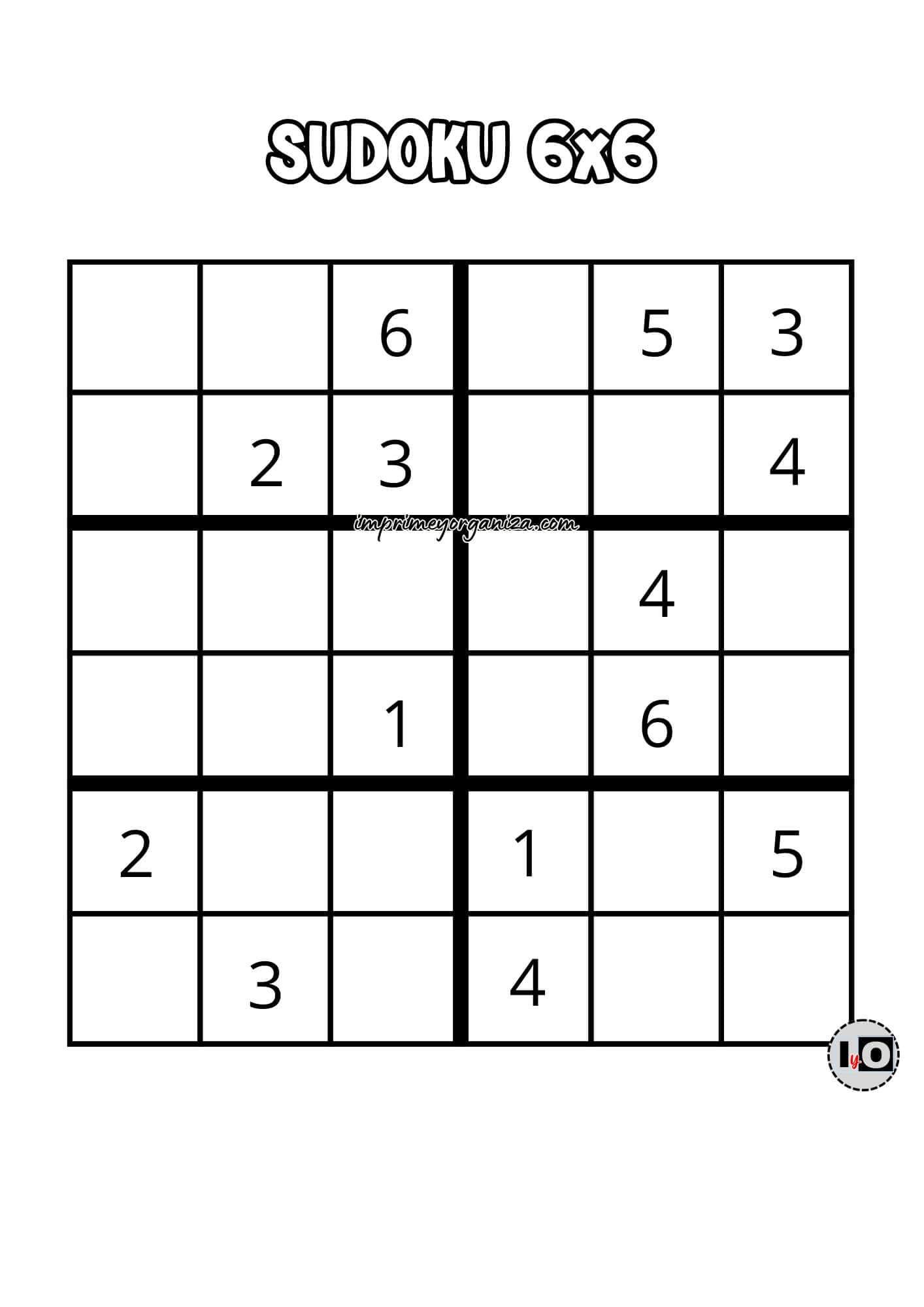 Sudoku 6x6 9