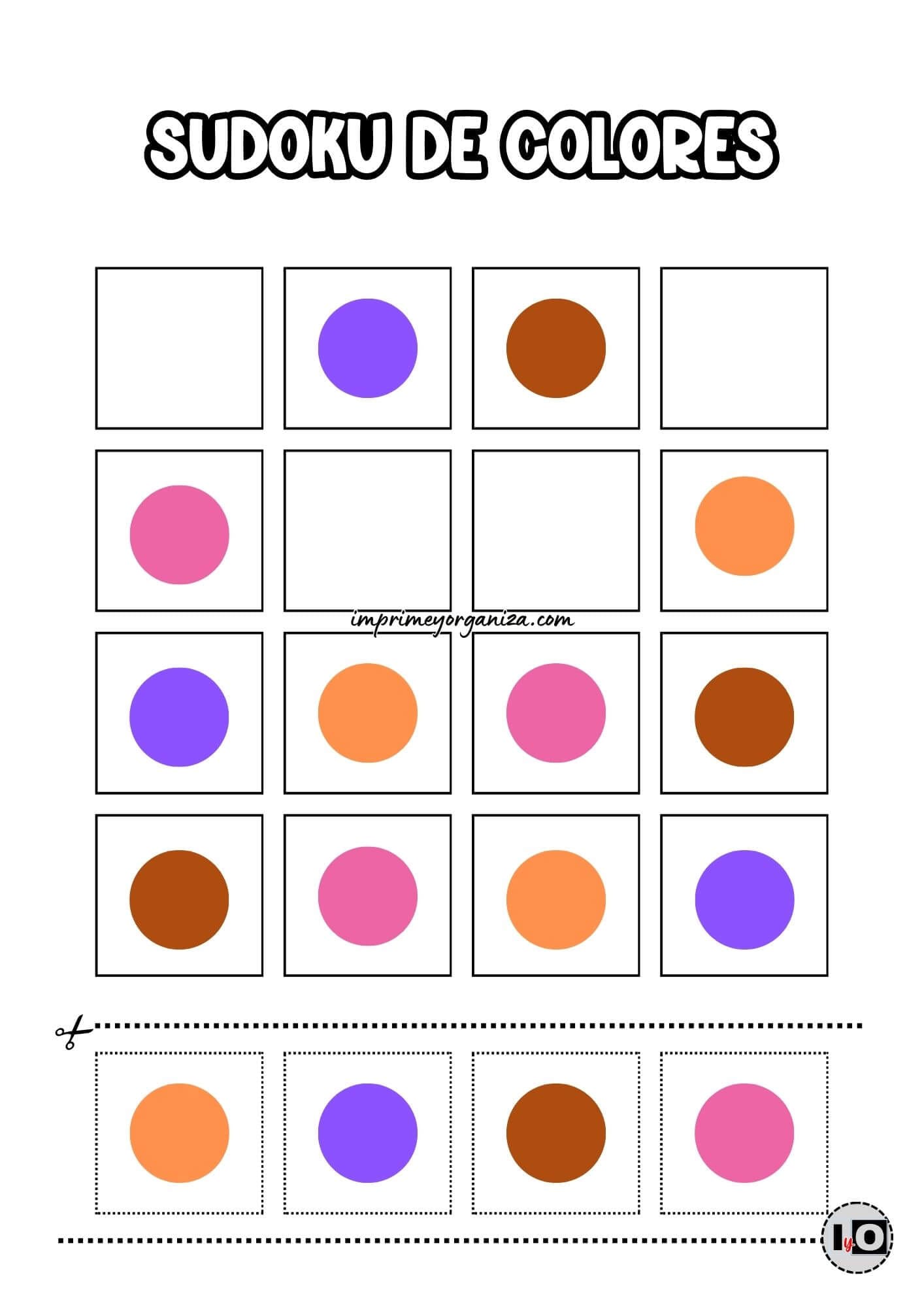 Sudoku de colores fácil 4