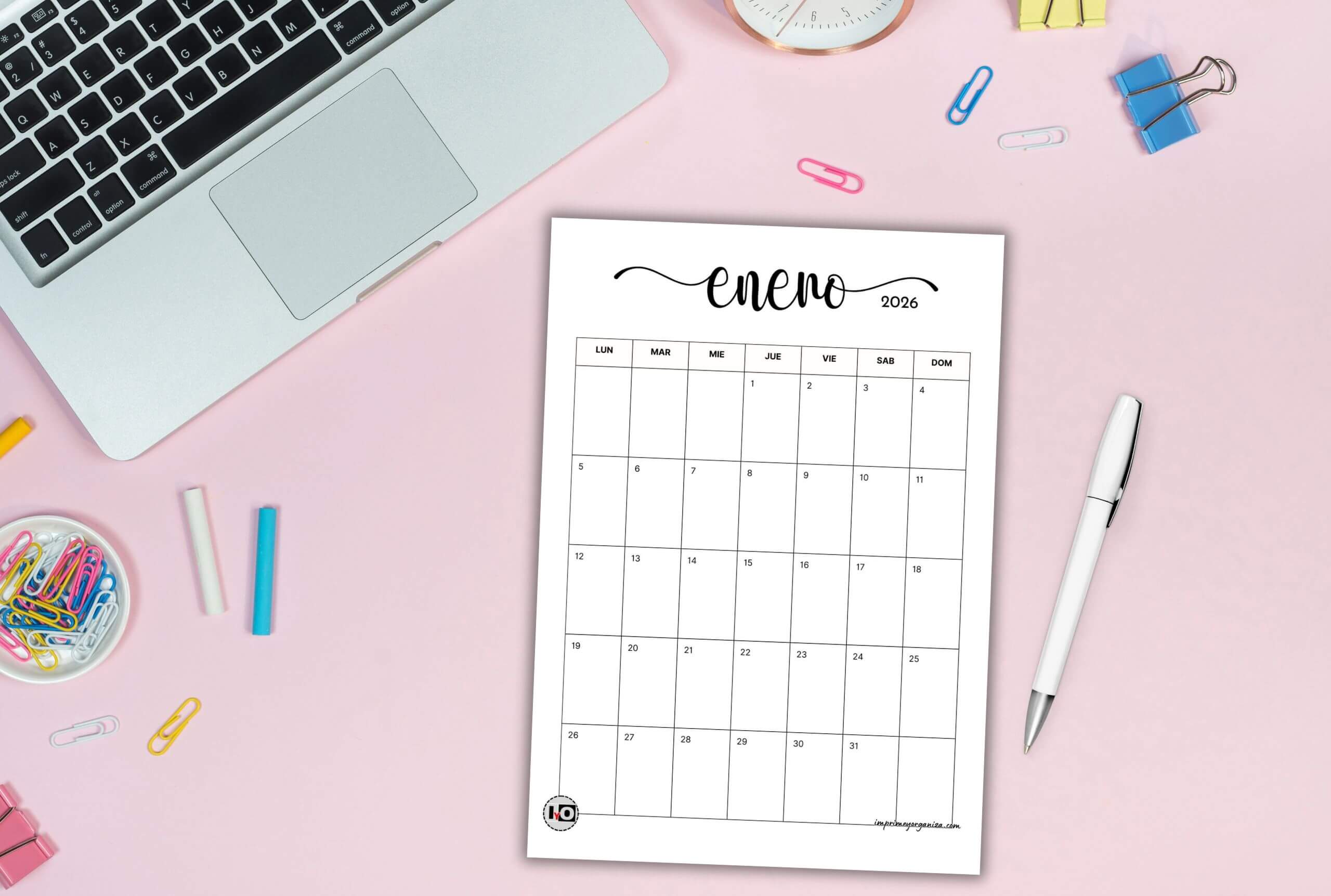 calendarios mensuales 2026 para imprimir en PDF gratis