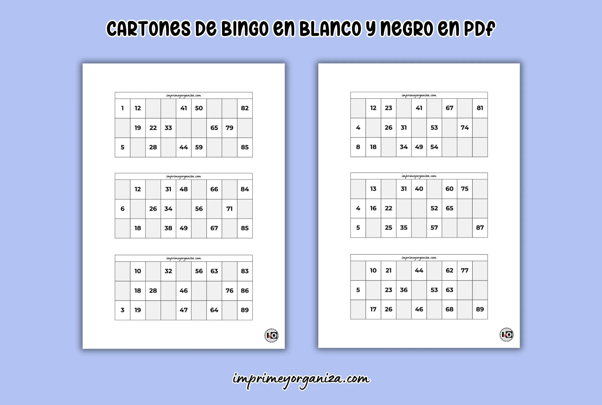Bloc De 300 Tickets De Bingo – Système 25 En 75 – Perforés Pour Découpage Facile – Couleur Blanche