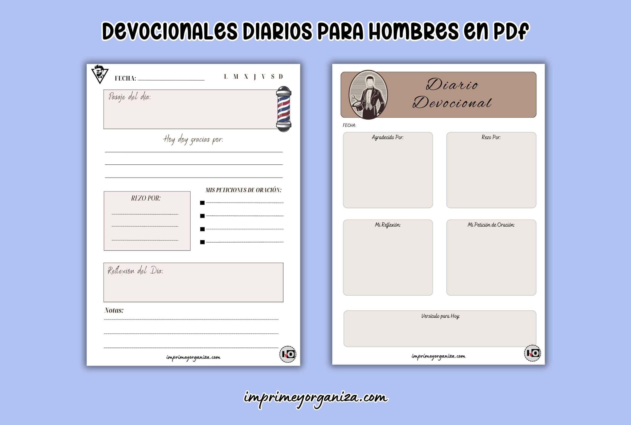 diarios devocionales para hombres en PDF gratis