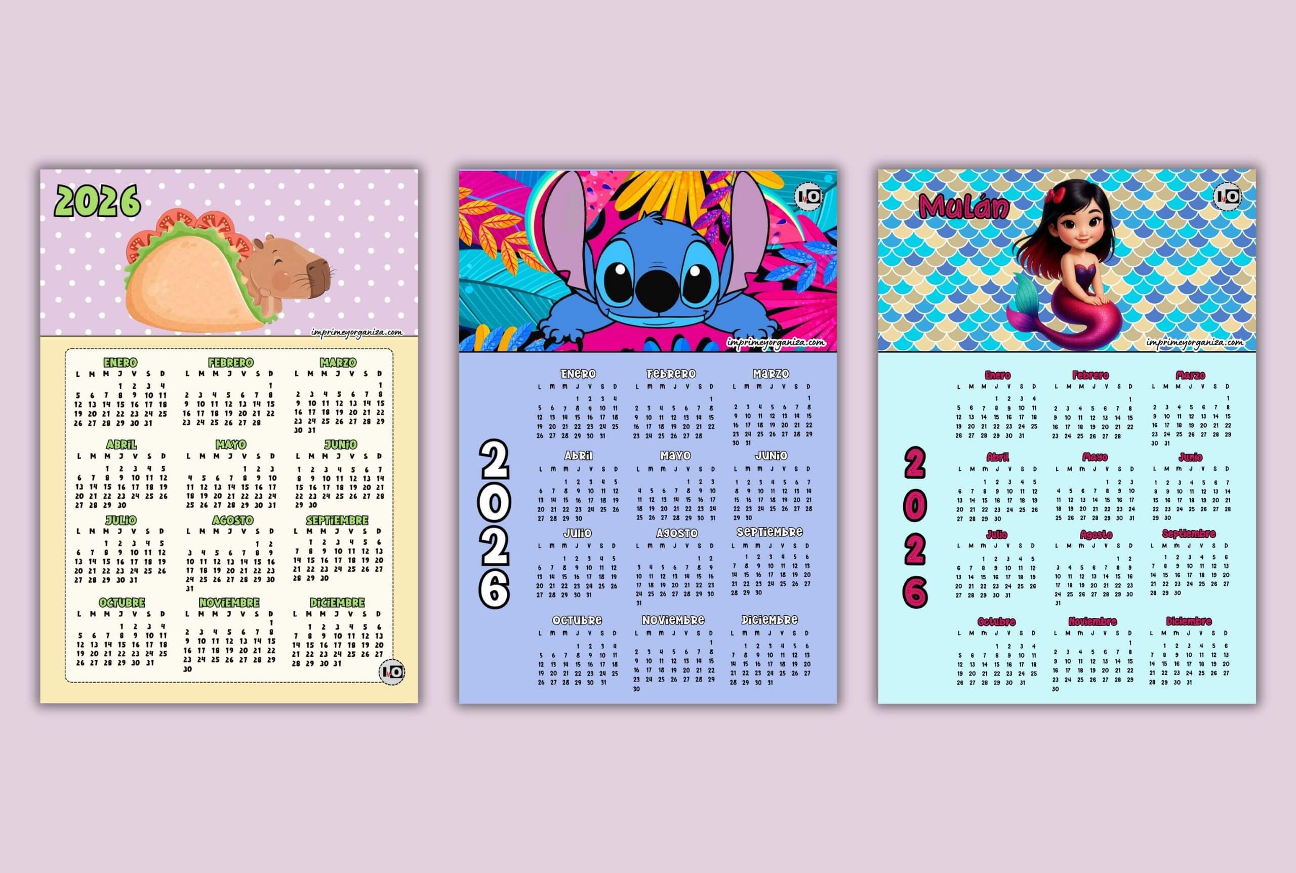 los mejores calendarios infantiles 2026 para imprimir gratis