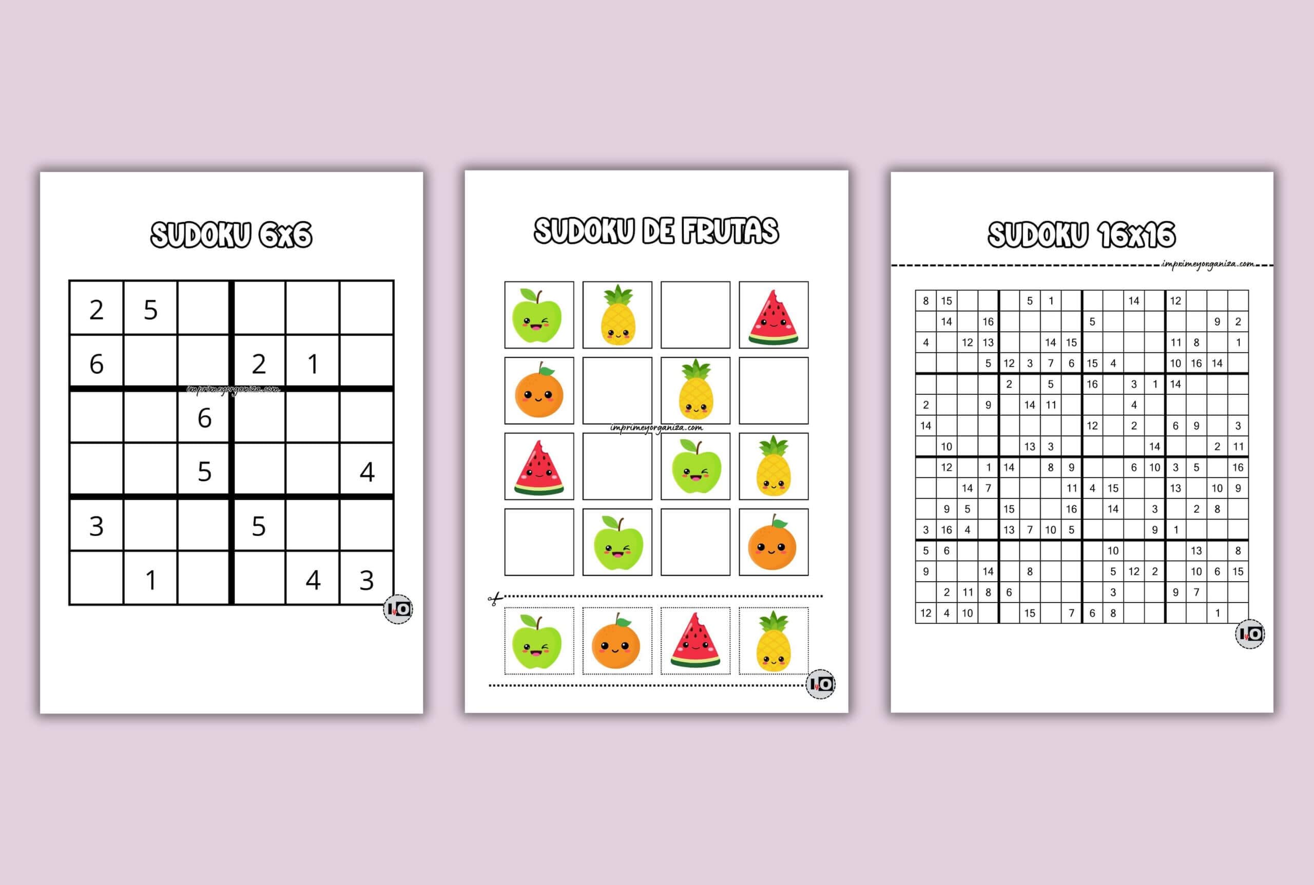 plantillas de sudoku en PDF gratis