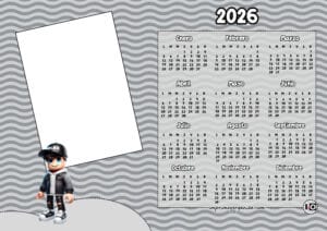 Calendario 2026 Foto Roblox