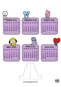 Calendario Armable 2026 BT21