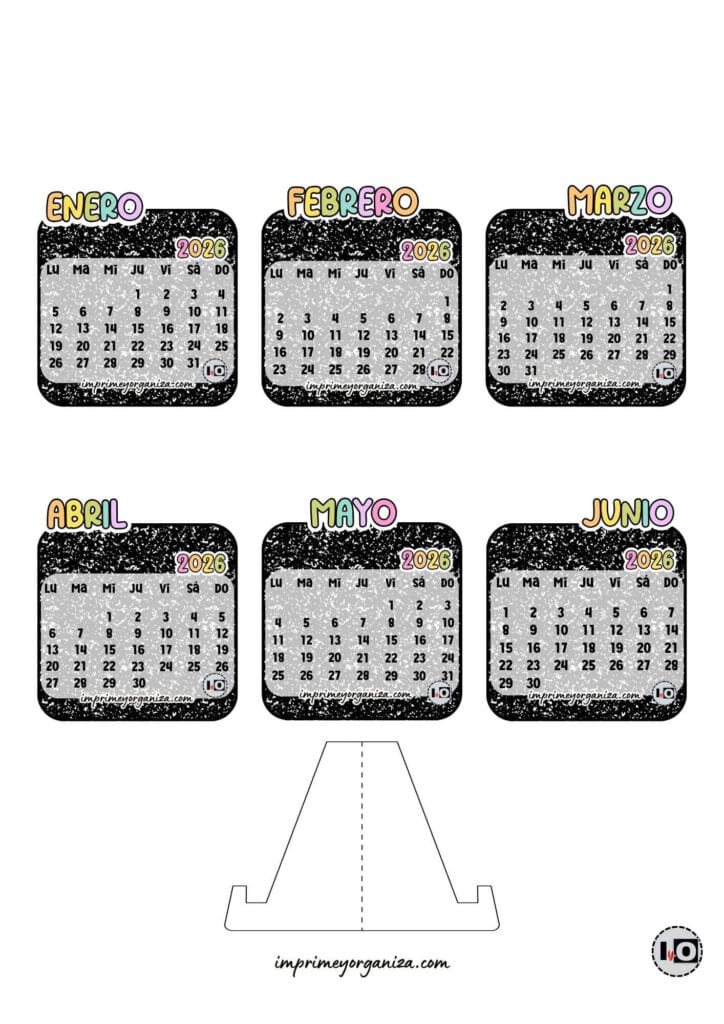 Calendarios Armables por Capas para Imprimir en PDF [GRATIS]