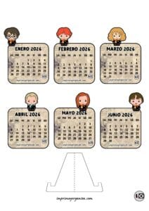 Calendario Armable 2026 Harry Potter