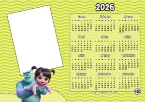 Calendario Foto 2026 Boo y Sully