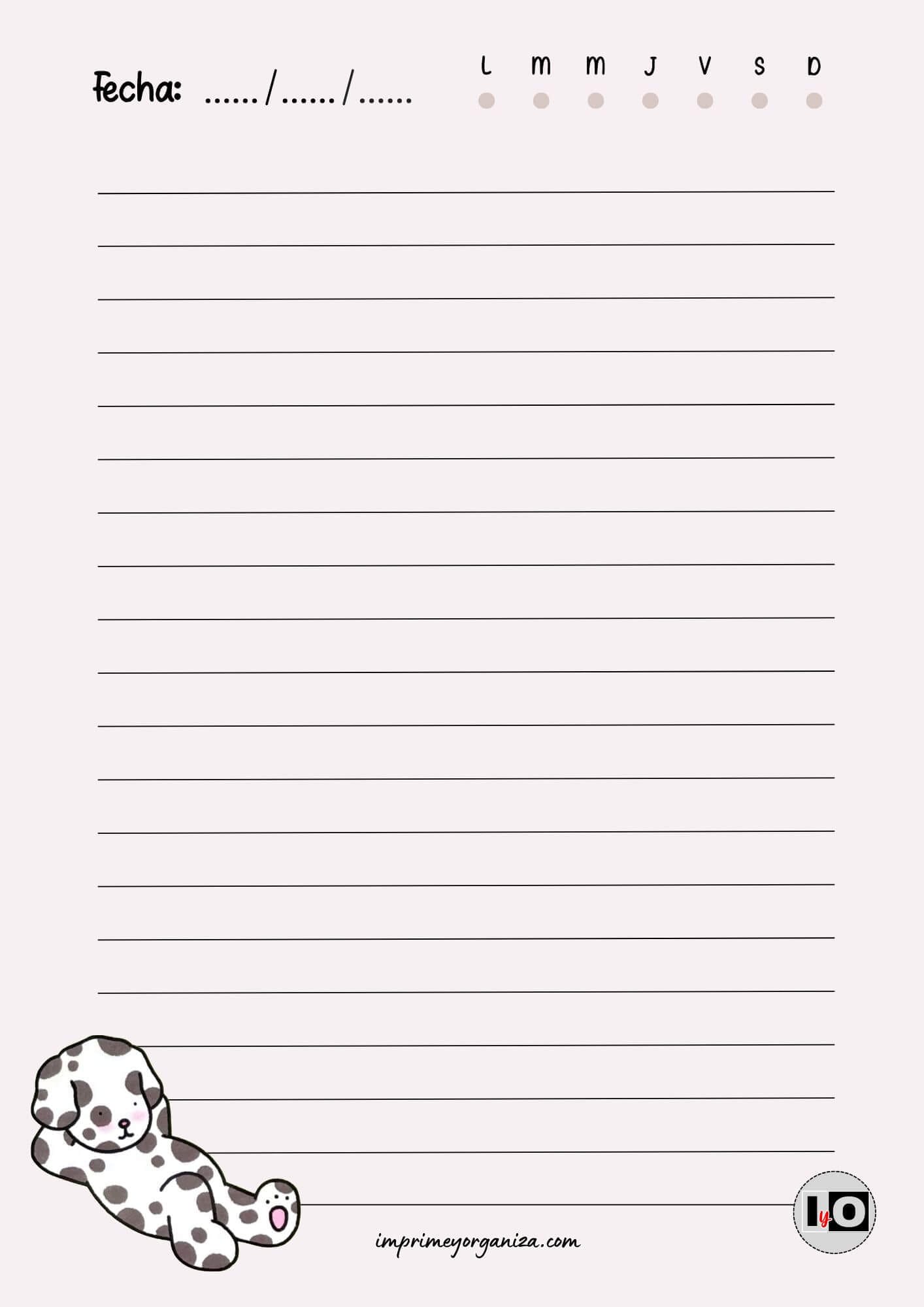 Hoja rayada Bobbie Goods dálmata