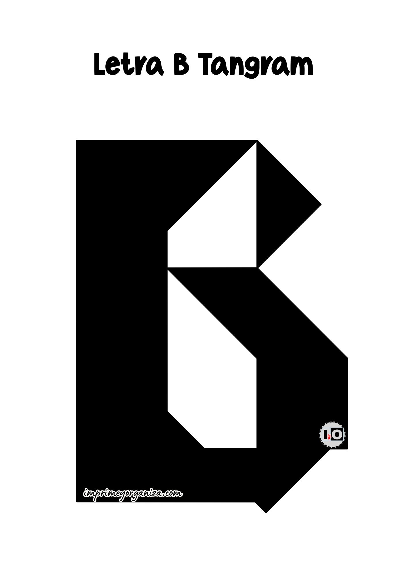 Letra B Tangram