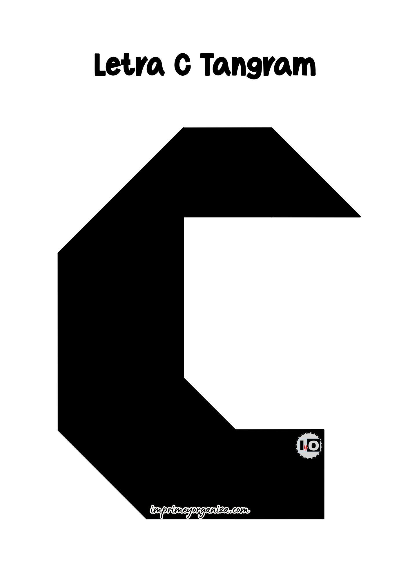 Letra C Tangram